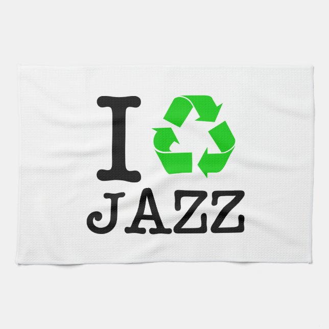 I Recycle Jazz Towel (Horizontal)