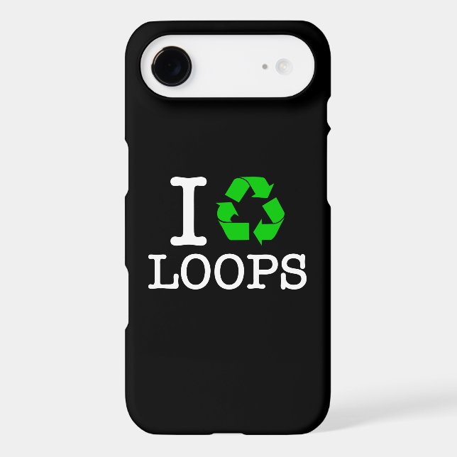 I Recycle Loops Case-Mate iPhone Case (Back)