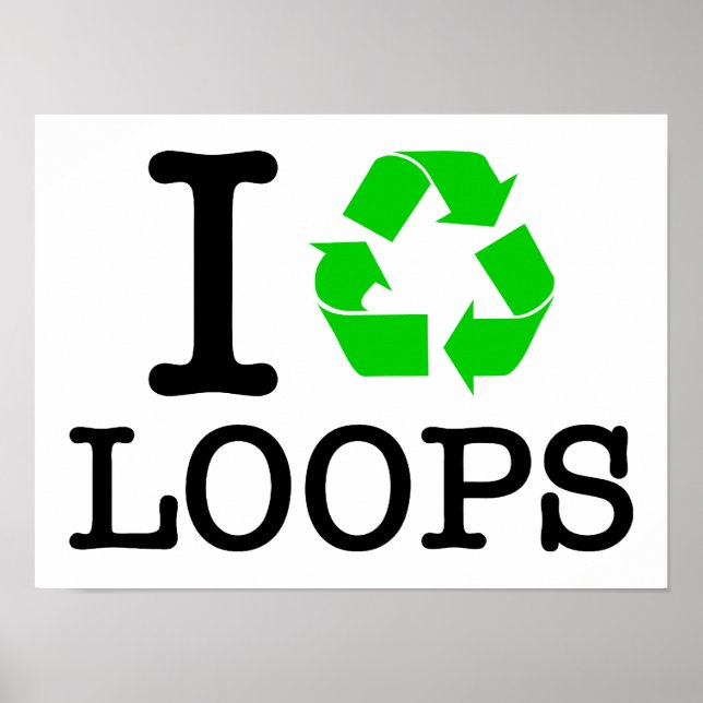 I Recycle Loops Poster (Front)