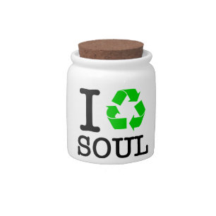 I Recycle Soul Candy Jar