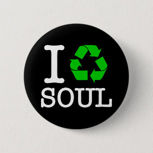 I Recycle Soul Pinback Button