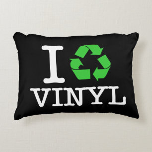 I Recycle Vinyl Accent Pillow