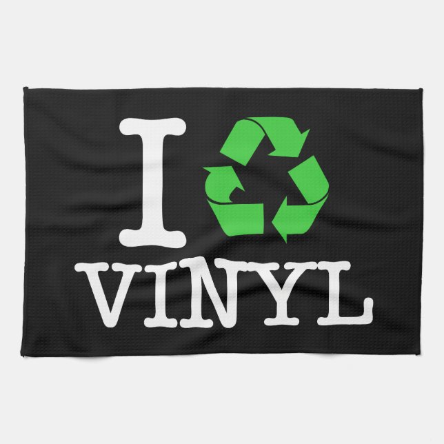 I Recycle Vinyl Kitchen Towel (Horizontal)