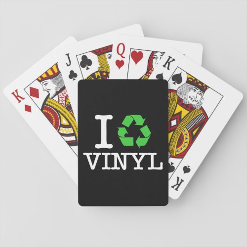 I Recycle Vinyl Poker Cards