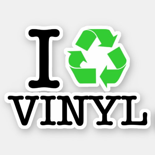 I Recycle Vinyl Sticker