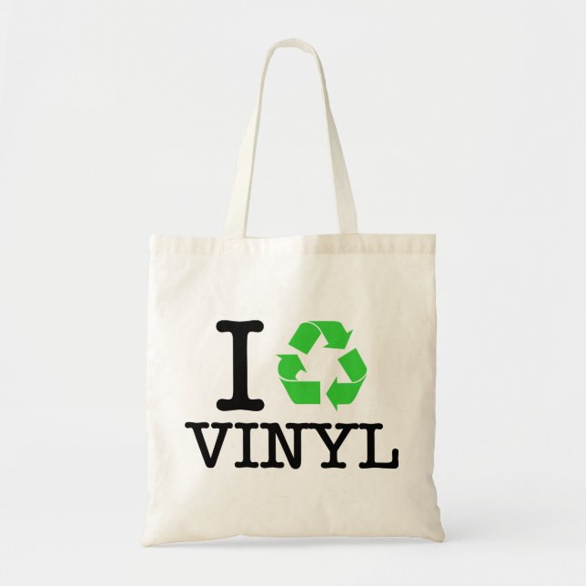 I Recycle Vinyl Tote Bag (Front)