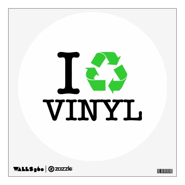 I Recycle Vinyl Wall Sticker (Front)