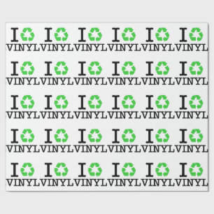 I Recycle Vinyl Wrapping Paper