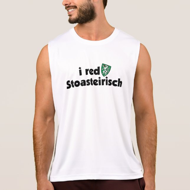 I red Stoasteirisch Steiermark Austria Dialekt T-Shirt (Front)