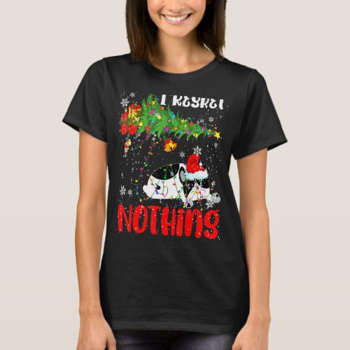 I Regret Nothing Christmas Santa French Bulldog Do T_Shirt