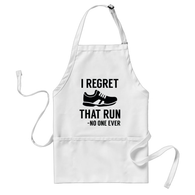 I Regret That Run Adult Apron (Front)
