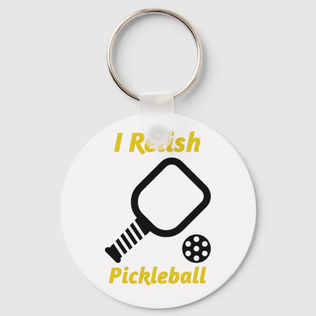 I Relish Pickleball Keychain (Front)