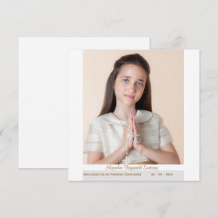 I Remember My First Communion Abstract Invitation