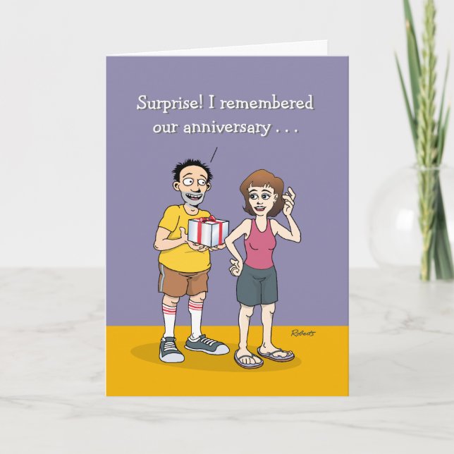 I Remembered Our Anniversary Card (Front)