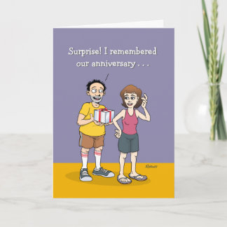 I Remembered Our Anniversary Card