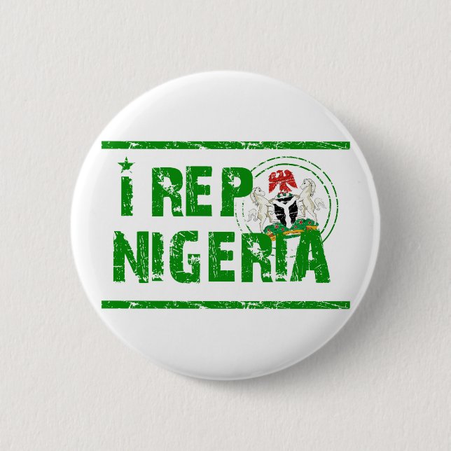 I rep Nigeria Pinback Button (Front)