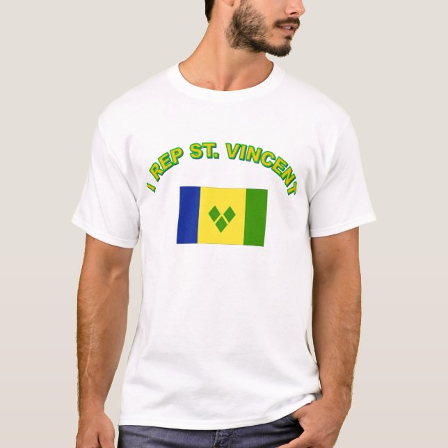 I REP ST VINCENT T-Shirt (Front)