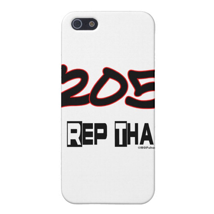 I Rep That 205 Area Code Covers For iPhone 5