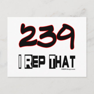 I Rep That 239 Area Code Postcard