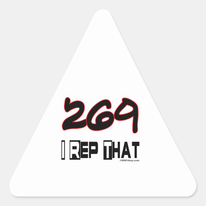 I Rep That 269 Area Code Stickers