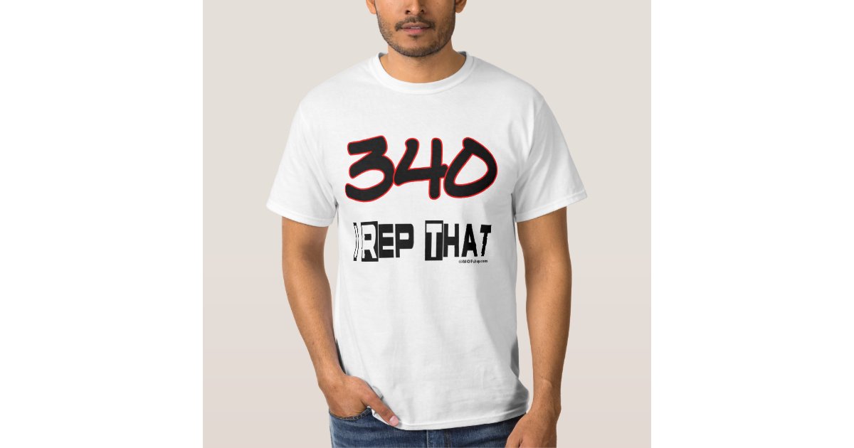 I rep that 340 area code t shirt zazzle