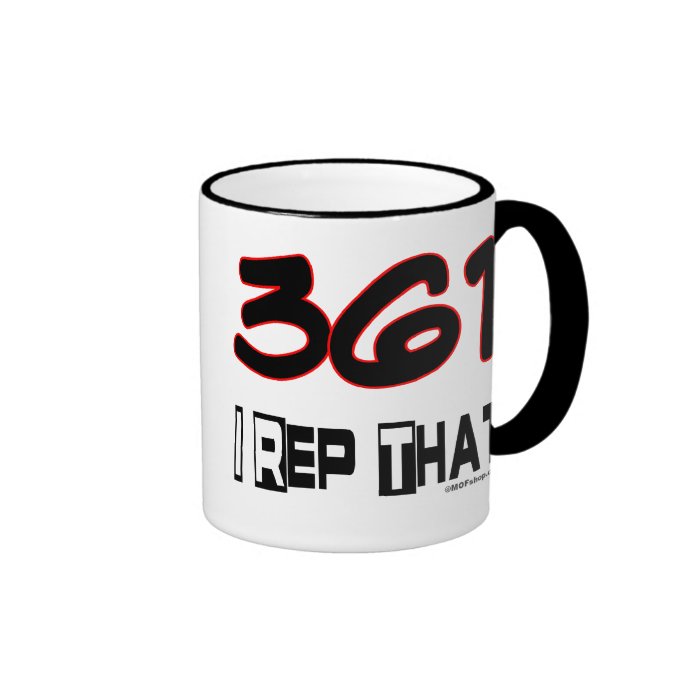 I Rep That 361 Area Code Coffee Mugs