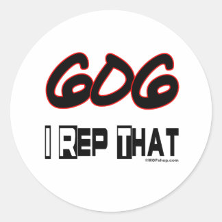 I Rep That 606 Area Code Classic Round Sticker