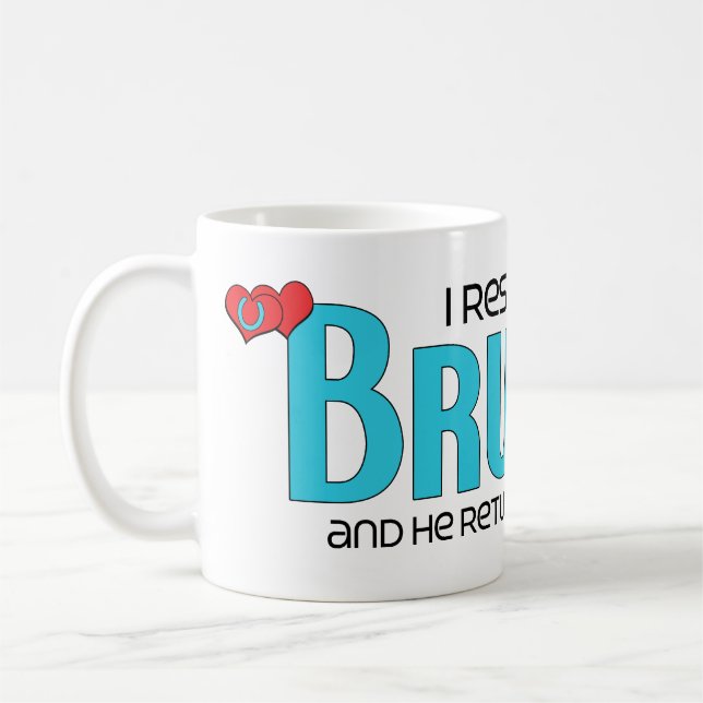 I Rescued a Brumby (Male Horse) Coffee Mug (Left)