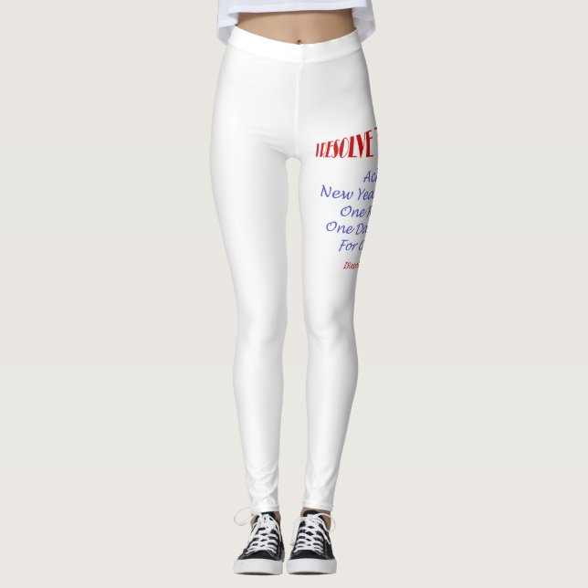 I Resolve To . . . Achieve Leggings (Front)