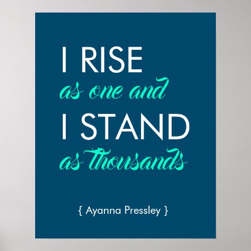 I Rise as One and I Stand as Thousands poster