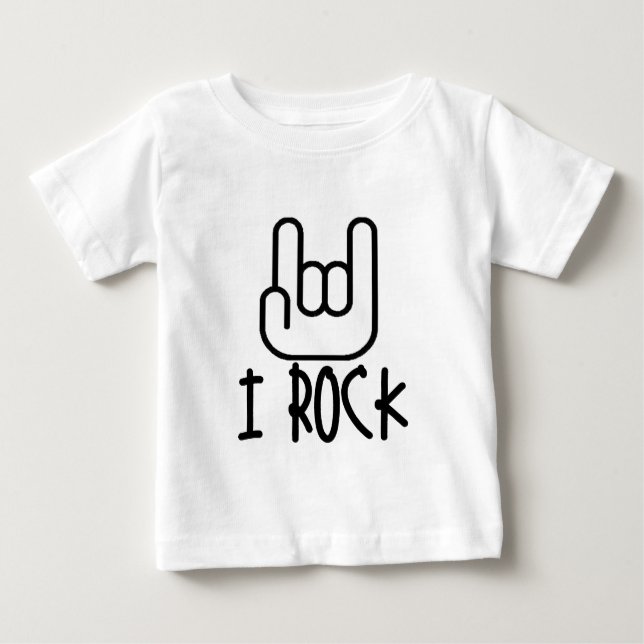 I Rock! Baby T-Shirt (Front)