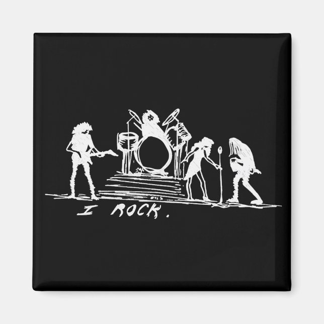 I ROCK Dark Magnet (Front)