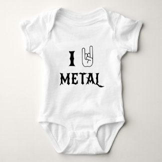 I Rock Heavy Metal Baby Bodysuit