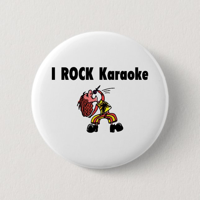 I Rock Karaoke Button (Front)