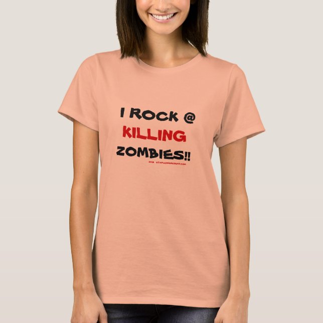 I Rock @ Killing Zombies T-Shirt (Front)
