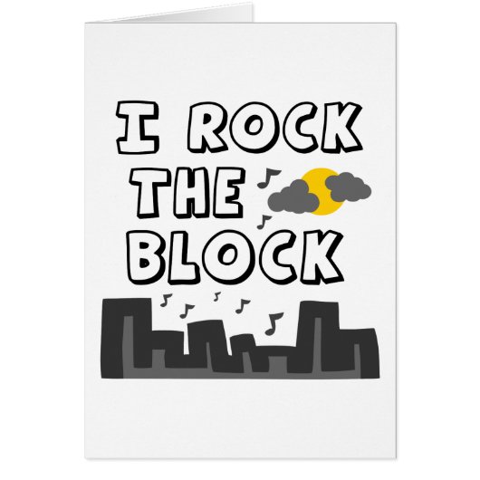 I Rock The Block Cards (Front)