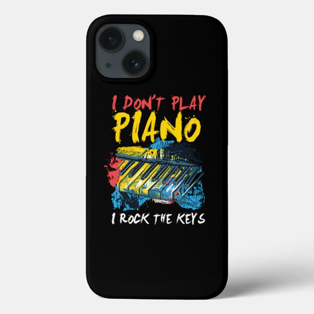 I Rock The Keys Piano Music Keyboard Case-Mate iPhone Case (Back)