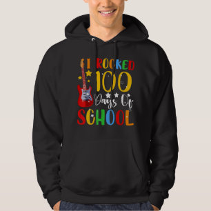 I Rocked 100 Days Of School Guitar Music Hoodie