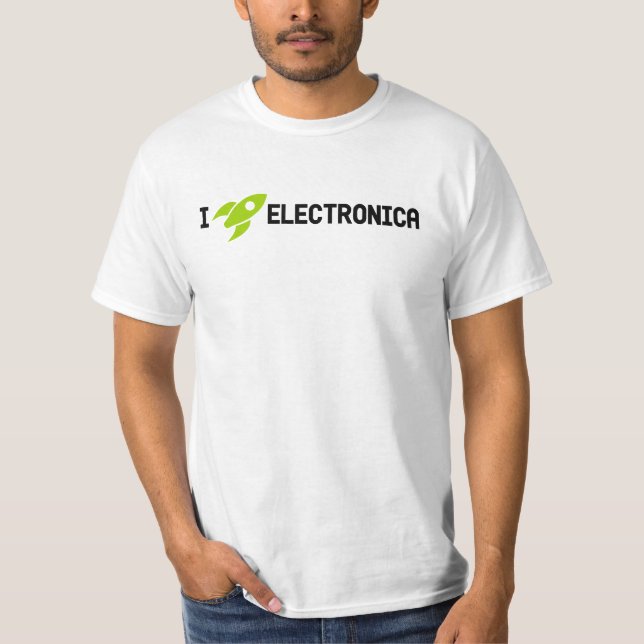 I Rocket Electronica - Light Color T Shirt (Front)