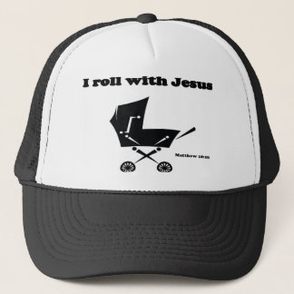 I Roll with Jesus Trucker Hat