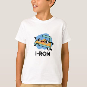 I-ron Funny Running Iron Pun  T-Shirt