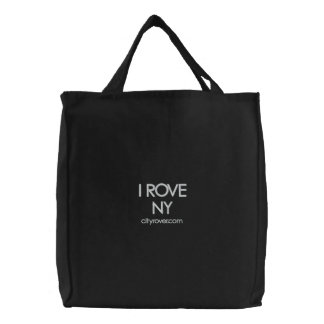 I ROVE NY Embroidered Tote Bag