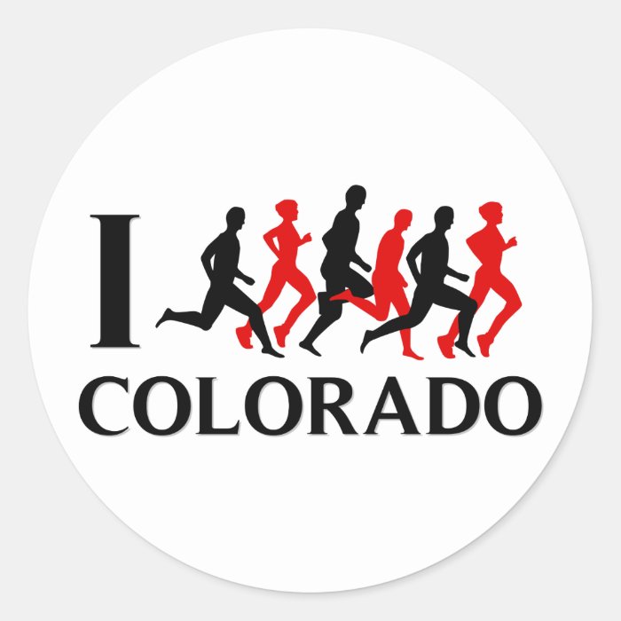 I RUN COLORADO STICKER