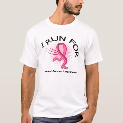 I Run For Breast Cancer T_Shirt