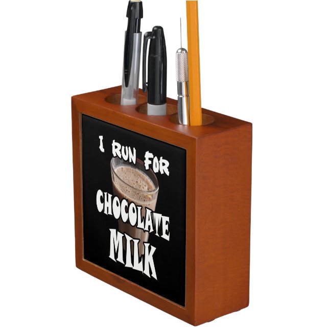 I Run for Chocolate Milk Running Desk Organizer (In Situ)
