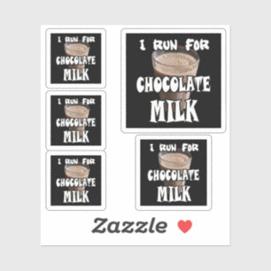 I Run for Chocolate Milk Running Sticker