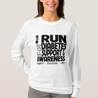 I Run For Diabetes Awareness T-Shirt