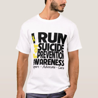 I Run For Suicide Prevention Awareness T-Shirt