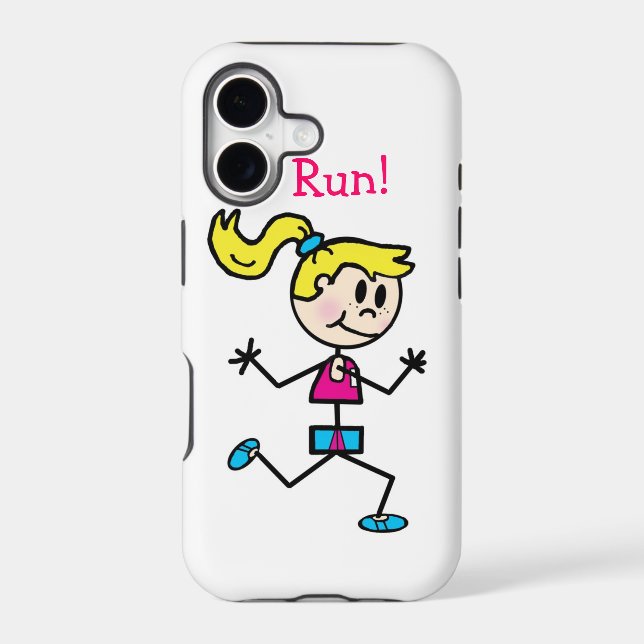 I Run! Iphone Case (Back)