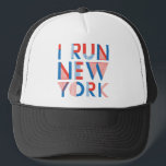 I Run New York Trucker Hat<br><div class="desc">If you run New York like we run New York,  then this design is for you. I Run New York</div>